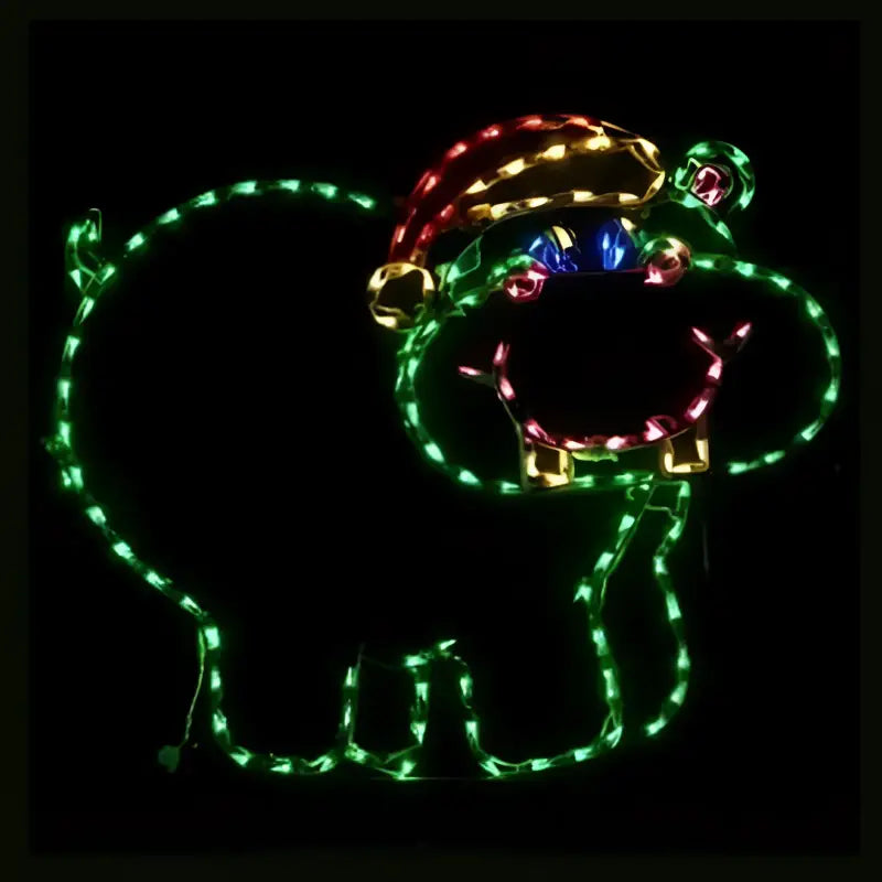 Christmas Hippo - Wireframes Displays and Yard Art