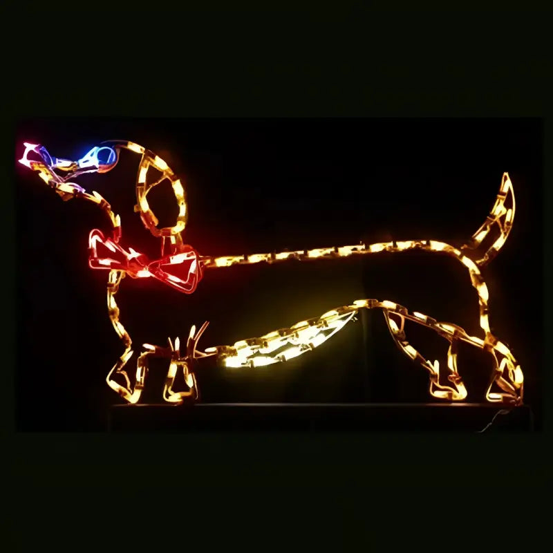 Dachshund with Bow Tie - Wireframes Displays and Yard Art