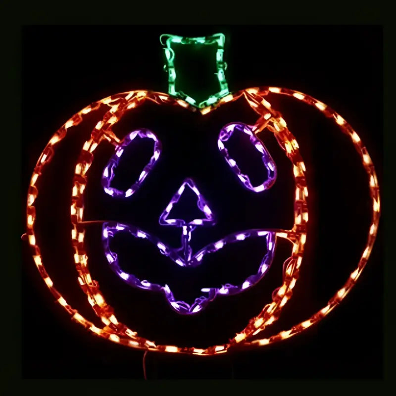 Halloween Pumpkin with Face - Wireframes Displays and Yard Art