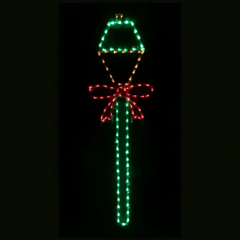 Lamp Post with Bow - Wireframes Displays and Yard Art
