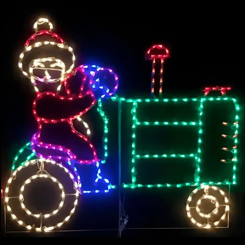 Mrs Claus Driving a Tractor - Wireframes Displays and Yard Art