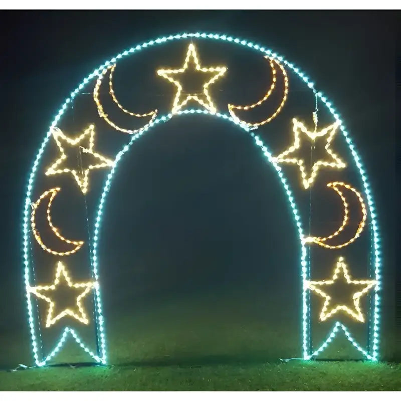 Walk Thru Moon and Stars Arch - Wireframes Displays and Yard Art