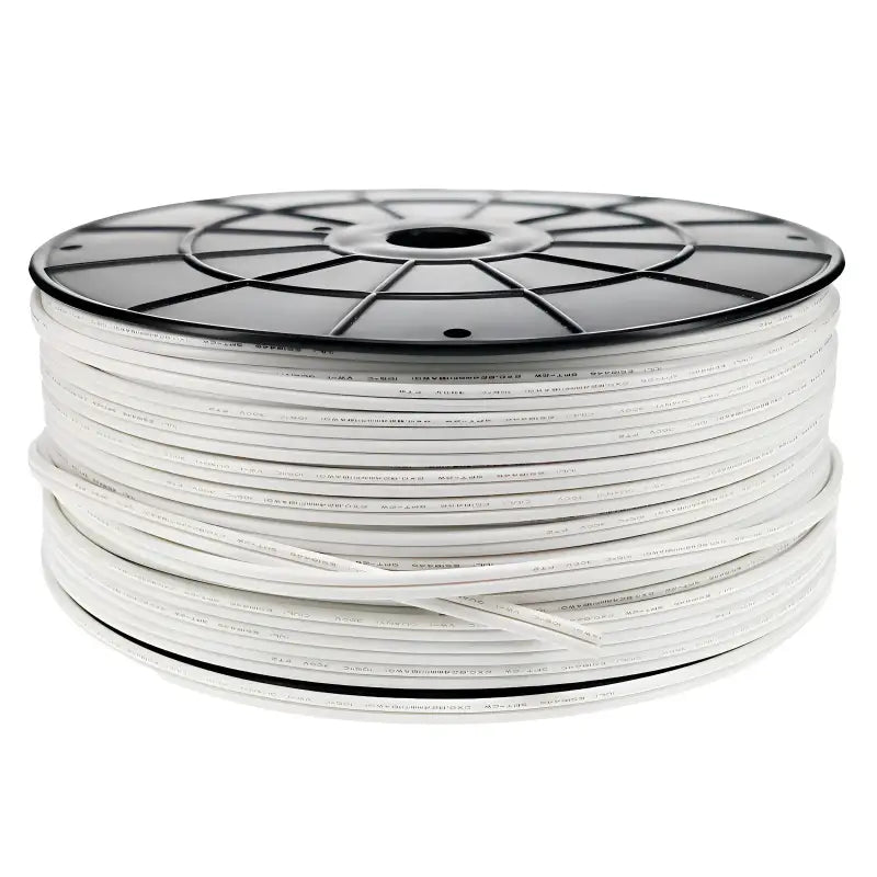 Wire Zipcord 18 Gauge SPT2 500’ White - Christmas Light Installation Accessories