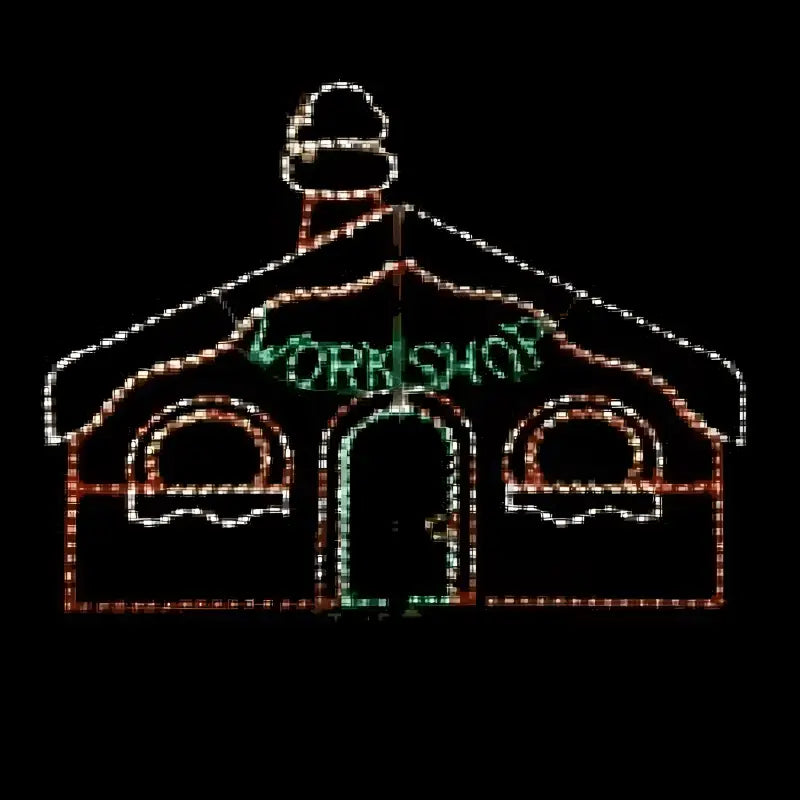 Workshop with Animated Smoke - Wireframes Displays and Yard Art