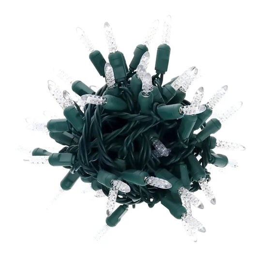 100 M5 Cool White LED Christmas Lights 4’’ Spacing - Christmas Lights