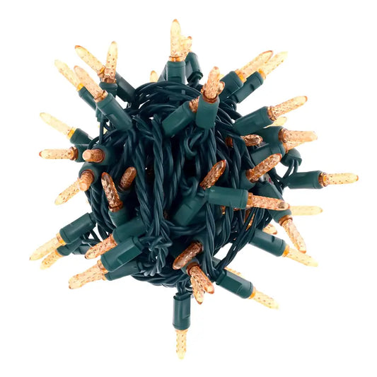 100 M5 Orange LED Christmas Lights 4’’ Spacing - Christmas Lights