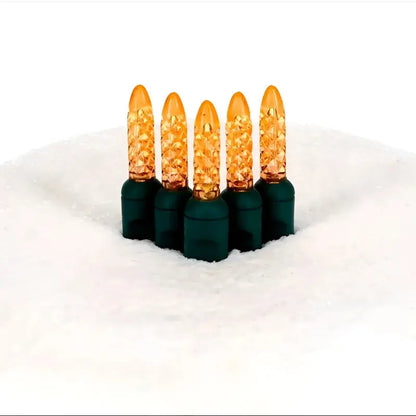 100 M5 Orange LED Christmas Lights 4’’ Spacing - Christmas Lights