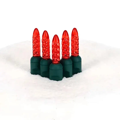 100 M5 Red LED Christmas Lights 4’’ Spacing - Christmas Lights