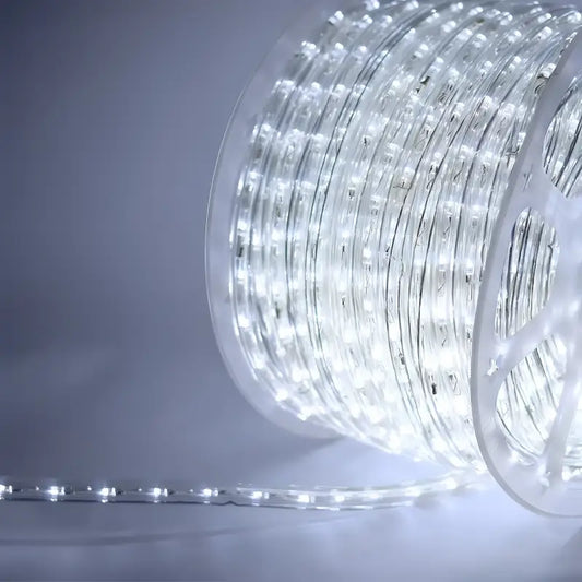 150’ Cool White LED Rope Light 2 Wire 1/2’’ 120 Volt - Christmas Lights