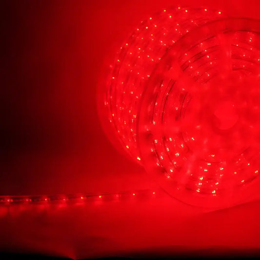 150’ Red LED Rope Light 2 Wire 1/2’’ 120 Volt - Christmas Lights