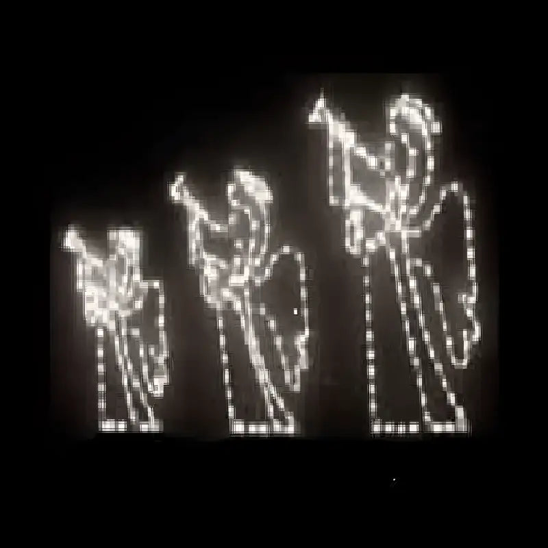 3 Piece Angels with Trumpet - Wireframes Displays and Yard Art