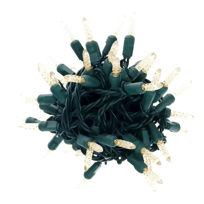 35 M5 Warm White LED Christmas Lights 4’’ Spacing - Christmas Lights