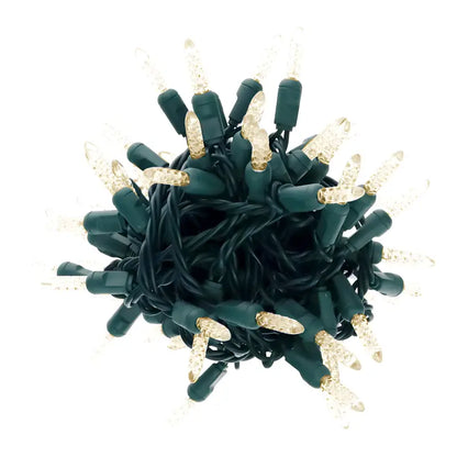 35 M5 Warm White LED Christmas Lights 4’’ Spacing - Christmas Lights