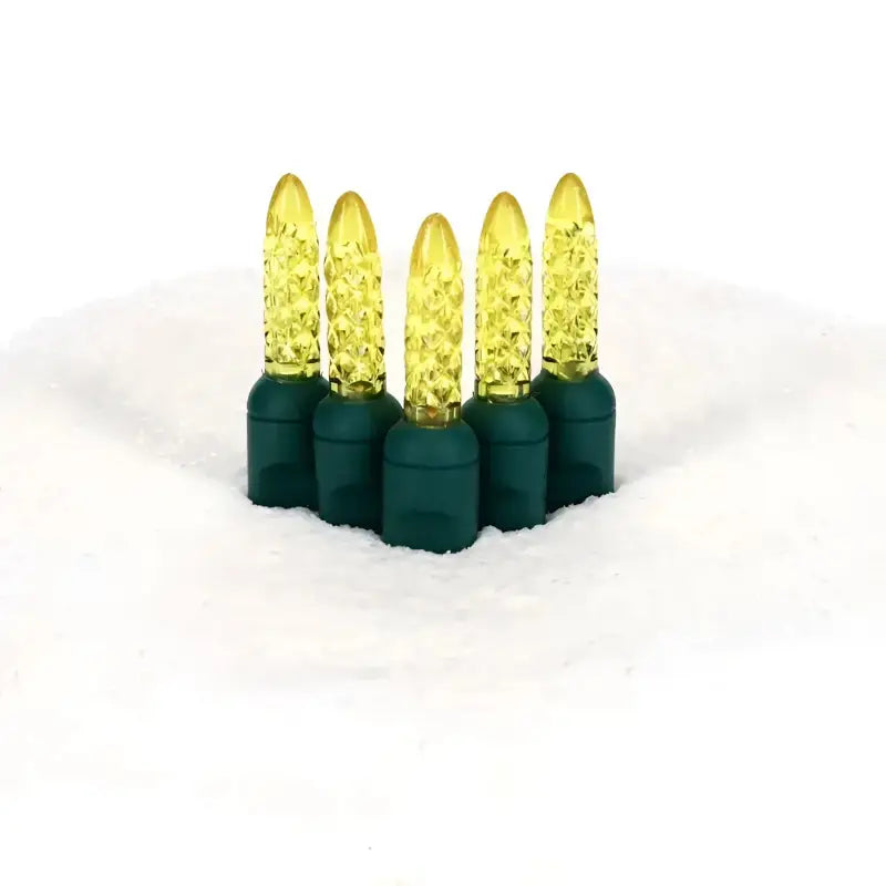 50 M5 Gold LED Christmas Lights 4’’ Spacing - Christmas Lights