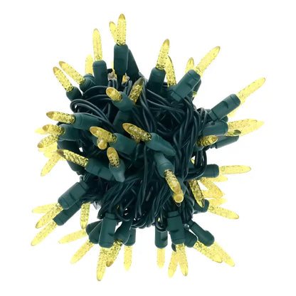 50 M5 Gold LED Christmas Lights 4’’ Spacing - Christmas Lights