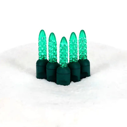 50 M5 Green LED Christmas Lights 4’’ Spacing - Christmas Lights