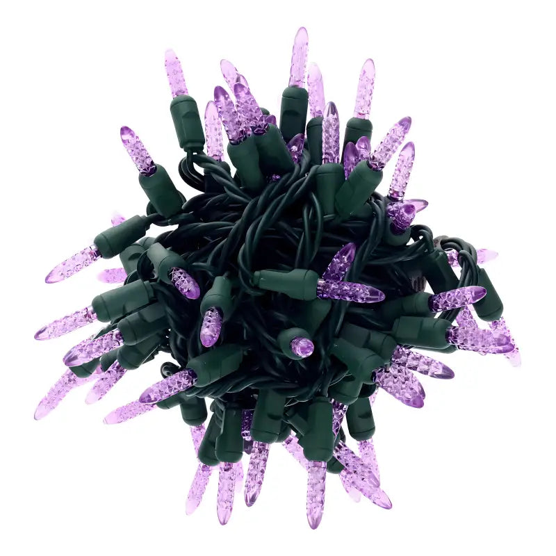 50 M5 Purple LED Christmas Lights 4’’ Spacing - Christmas Lights