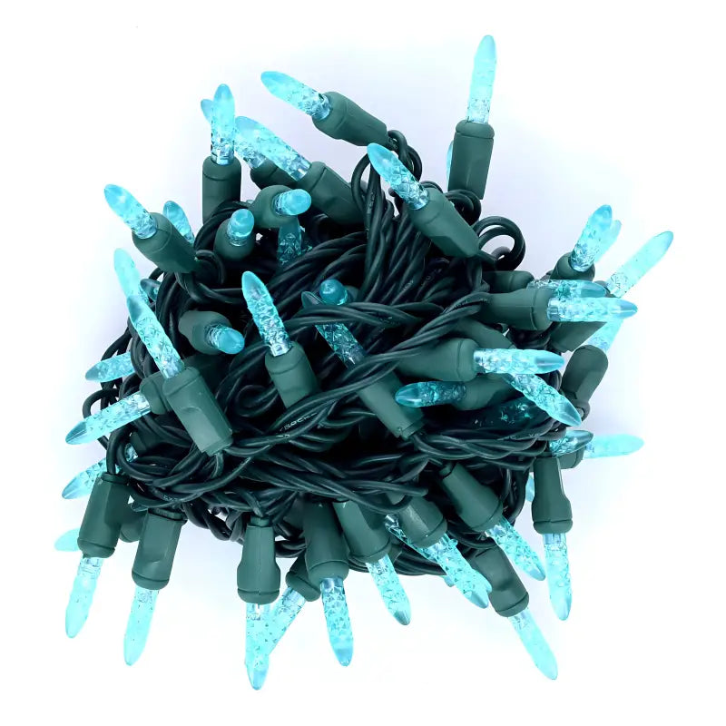 50 M5 Teal LED Christmas Lights 4’’ Spacing - Christmas Lights