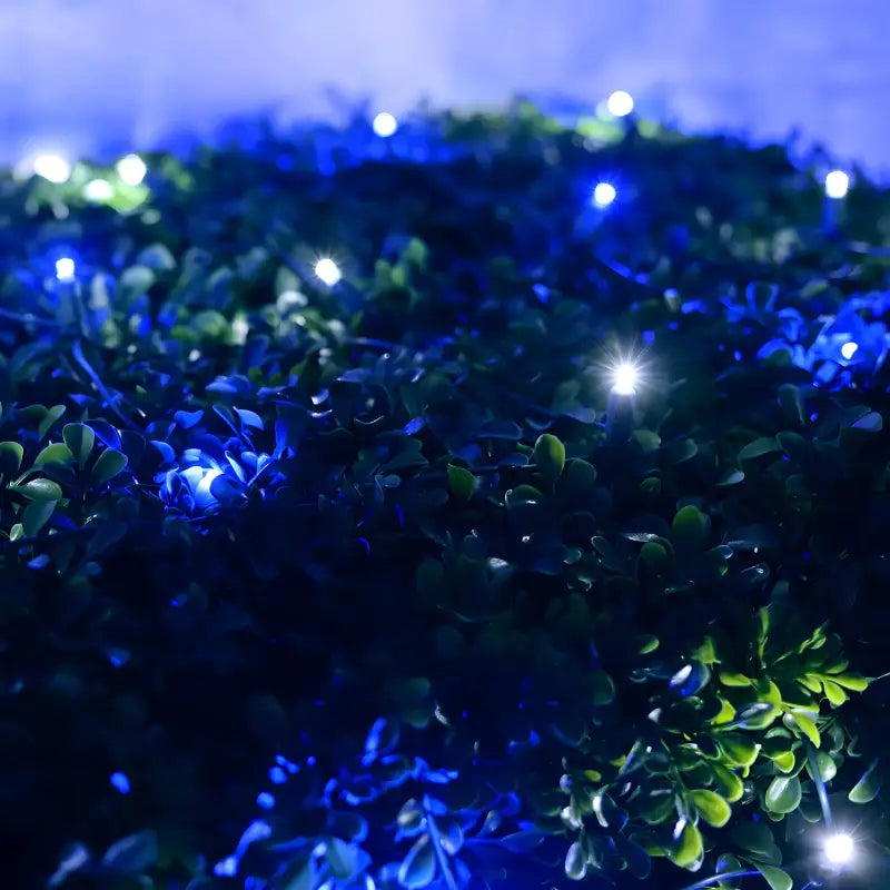 5mm 4’ x 6’ Blue Cool White DreamSpark Smooth Fade LED Net Lights - Christmas Lights