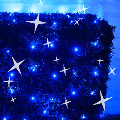 5mm 4’ x 6’ Blue DreamSpark Smooth Fade LED Net Lights - Christmas Lights
