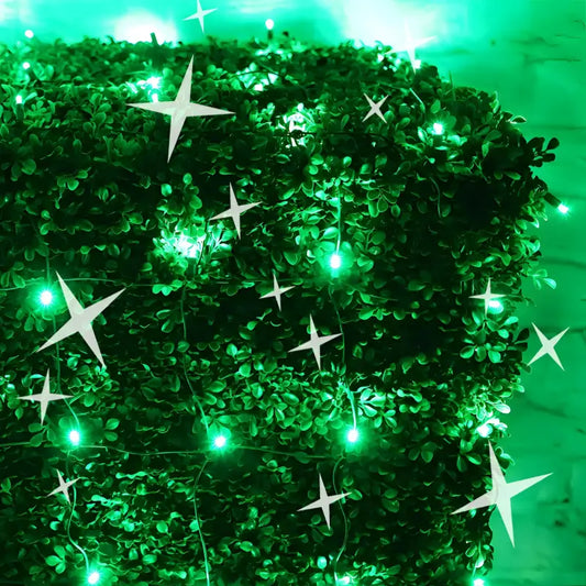 5mm 4’ x 6’ Green DreamSpark Smooth Fade LED Net Lights - Christmas Lights