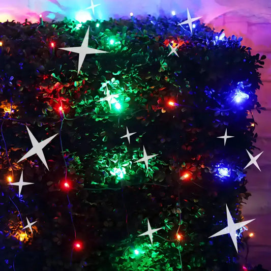 5mm 4’ x 6’ Multicolor DreamSpark Smooth Fade LED Net Lights - Christmas Lights