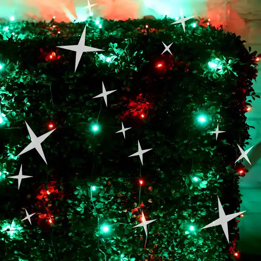 5mm 4’ x 6’ Red Green DreamSpark Smooth Fade LED Net Lights - Christmas Lights