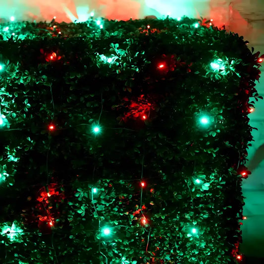 5mm 4’ x 6’ Red Green LED Net Lights - Christmas Lights