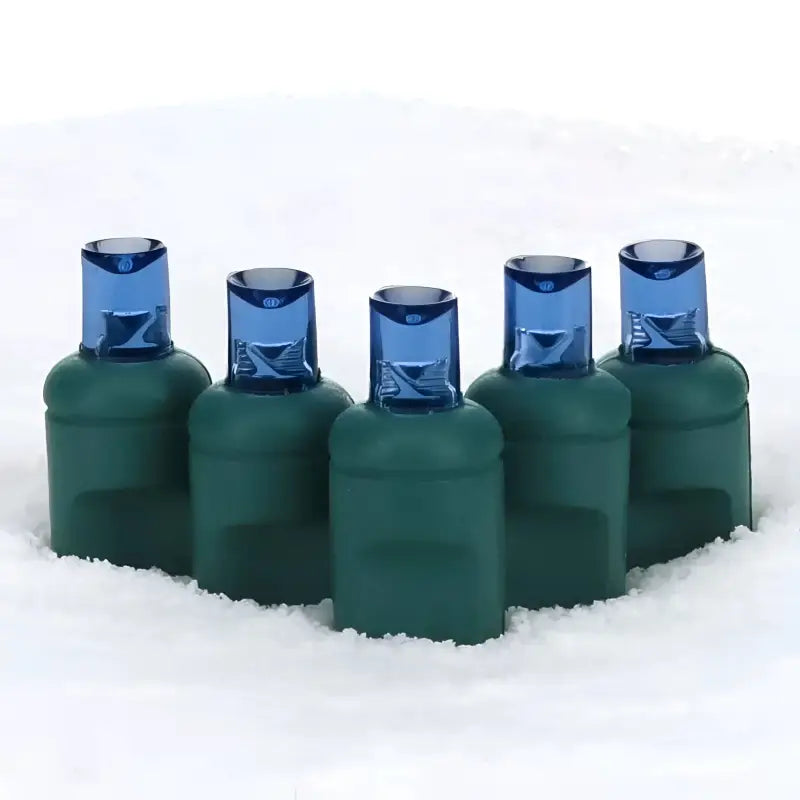 70 5mm Blue LED Christmas Lights 4’’ Spacing - Christmas Lights