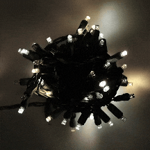 70 5mm Champagne Warm White Pure White Cool White DreamSpark Slow Fade LED Christmas Lights 4’’ Spacing - Christmas