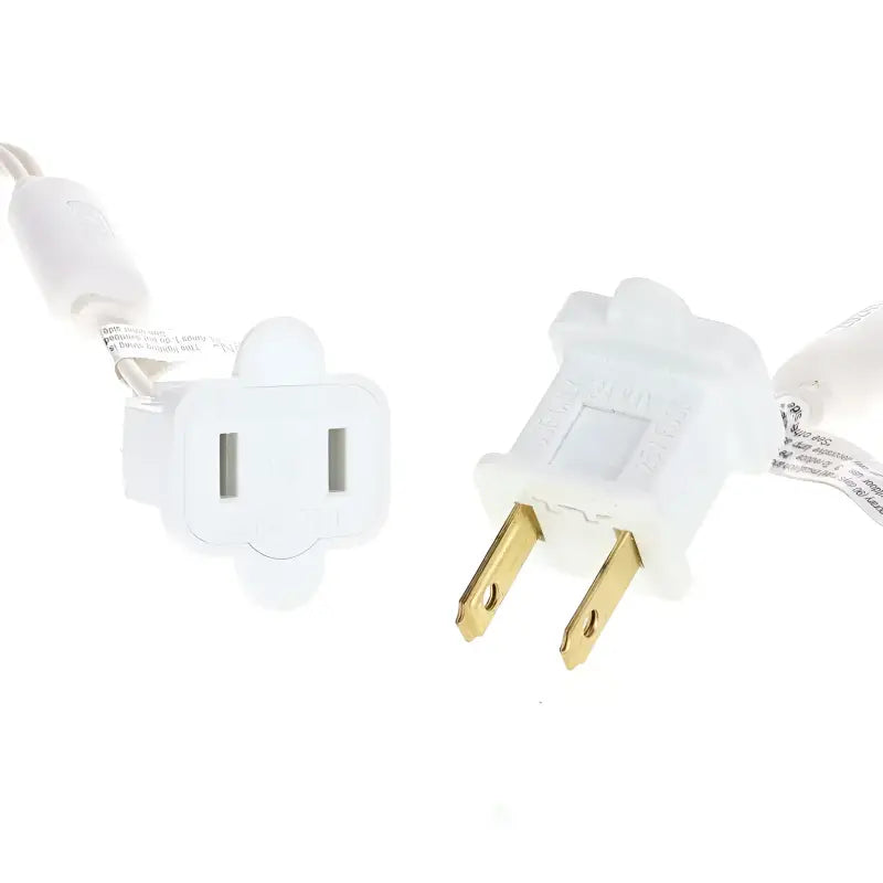 70 5mm Cool White LED Christmas Lights 4’’ Spacing White Wire - Christmas Lights