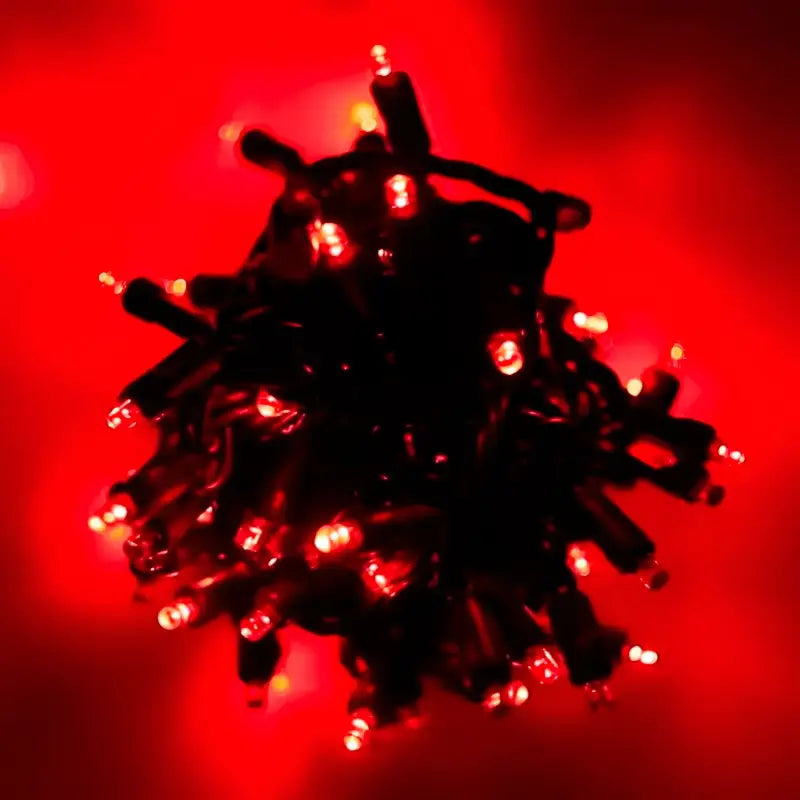 70 5mm Red DreamSpark Slow Fade LED Christmas Lights 4’’ Spacing - Christmas Lights