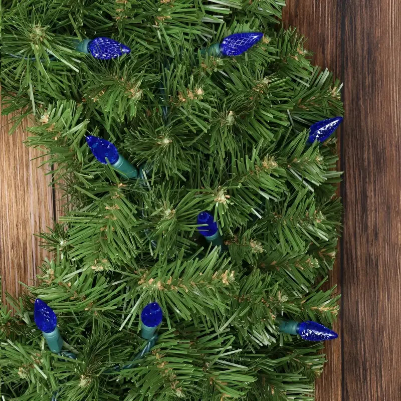 70 C6 Blue LED Christmas Lights 4’’ Spacing - Christmas Lights