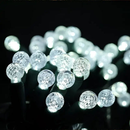 70 G12 Cool White LED Christmas Lights 4’’ Spacing - Christmas Lights