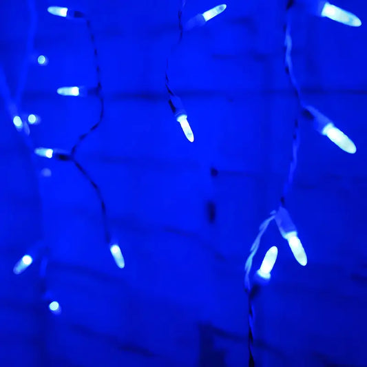 70 M5 Blue LED Icicle Lights - Christmas Lights