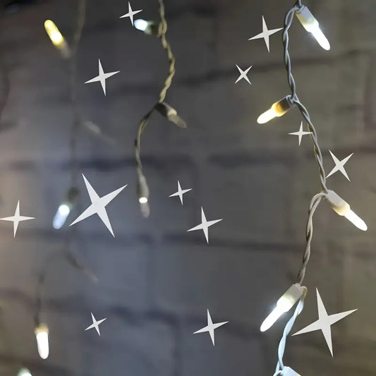 70 M5 Champagne Warm White Pure White Cool White DreamSpark Slow Fade LED Icicle Lights - Christmas Lights