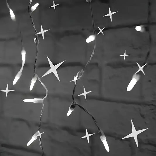 70 M5 Cool White DreamSpark Slow Fade LED Icicle Lights - Christmas Lights