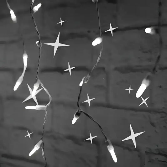 70 M5 Cool White Twinkle LED Icicle Lights - Christmas Lights