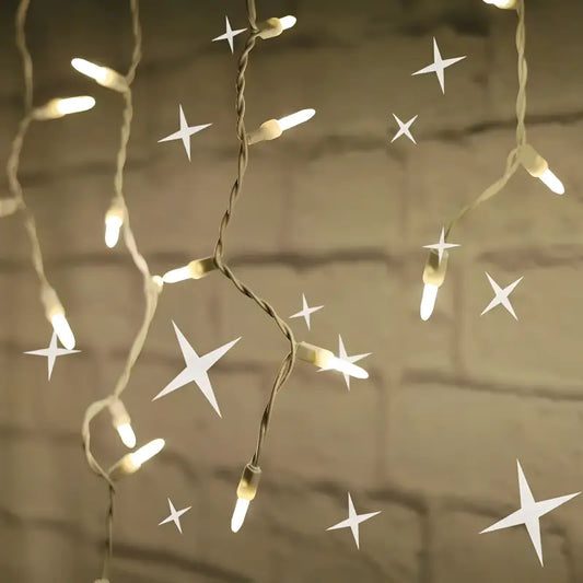 70 M5 Warm White DreamSpark Slow Fade LED Icicle Lights - Christmas Lights