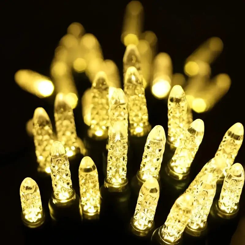 70 M5 Warm White LED Christmas Lights 4’’ Spacing - Christmas Lights