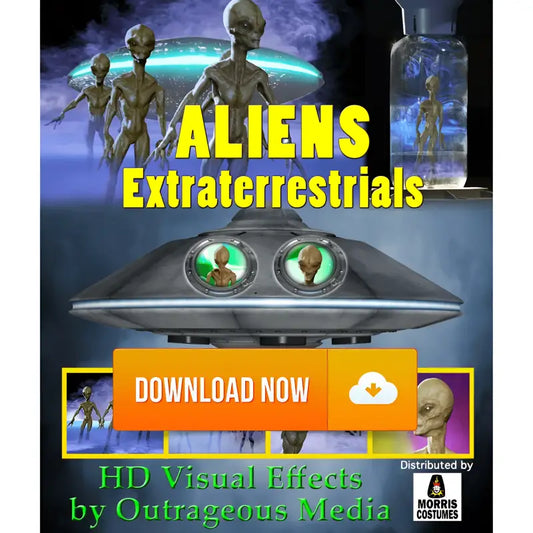 Aliens Extraterrestrials Projection Effect Digital Download - Digital Decorations and Projection Effects