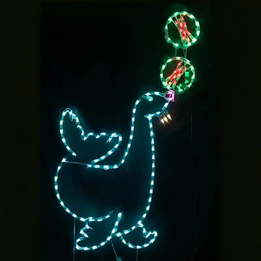 Animated Seal with Ball - Wireframes Displays and Yard Art
