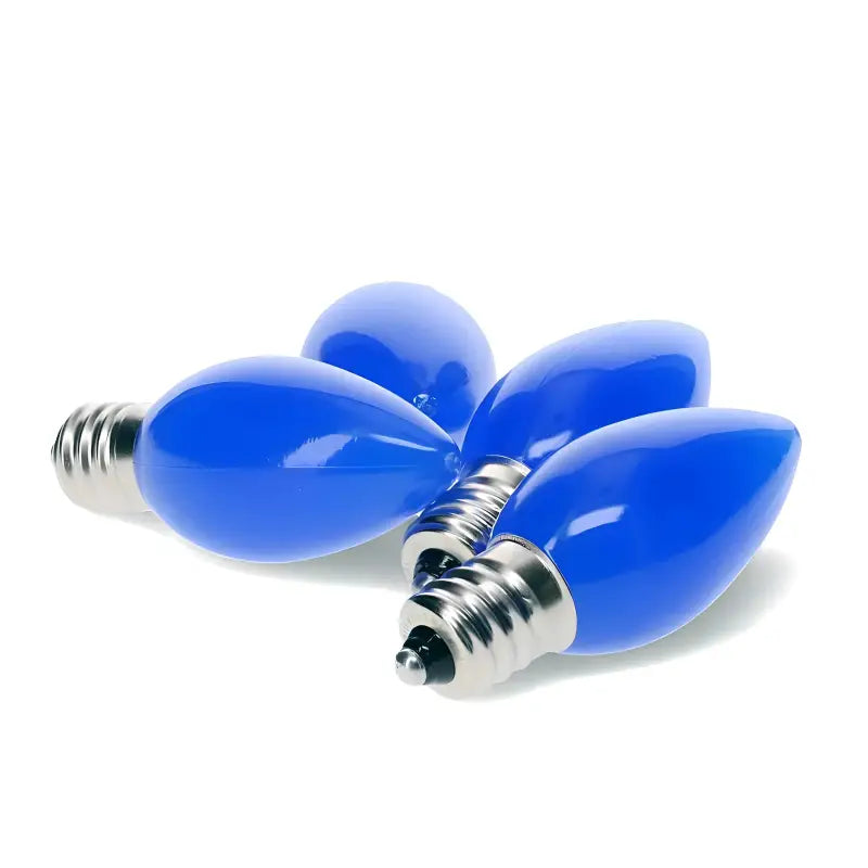 C7 Blue Smooth ProCore LED Christmas Light Bulbs - Christmas Lights