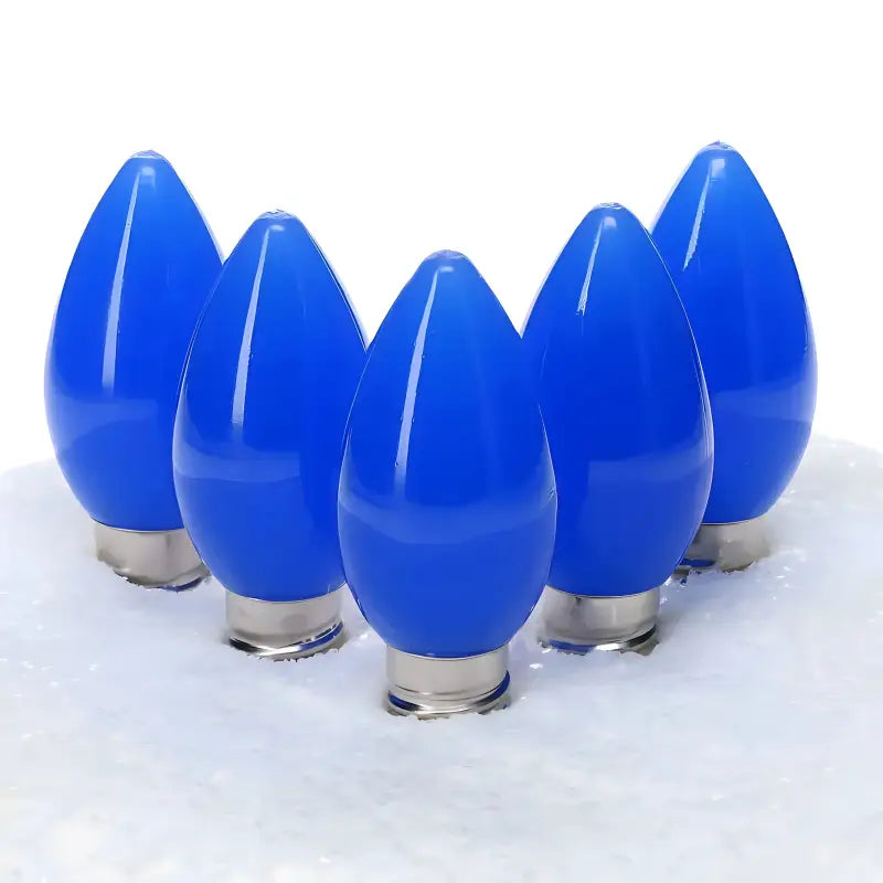 C7 Blue Smooth ProCore LED Christmas Light Bulbs - Christmas Lights