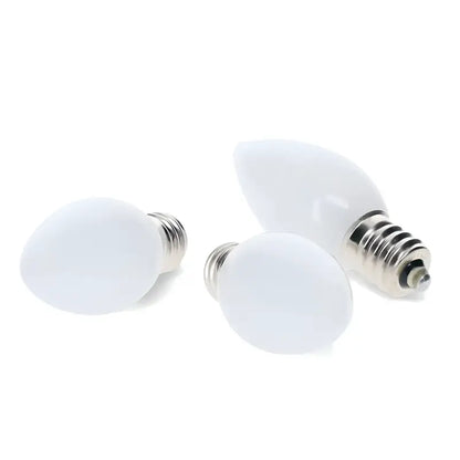 C7 Cool White Smooth ProCore LED Christmas Light Bulbs - Christmas Lights