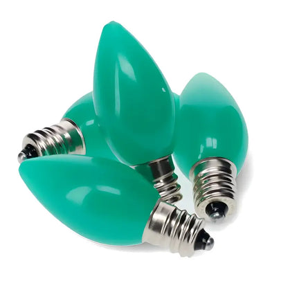 C7 Green Smooth ProCore LED Christmas Light Bulbs - Christmas Lights