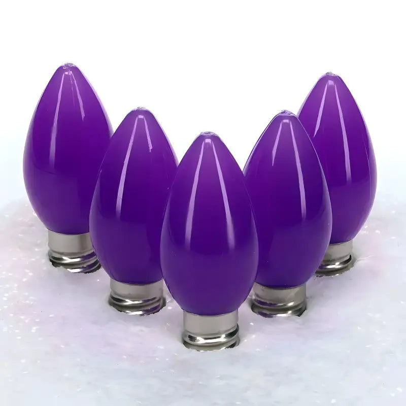 C7 Purple Smooth ProCore LED Christmas Light Bulbs - Christmas Lights