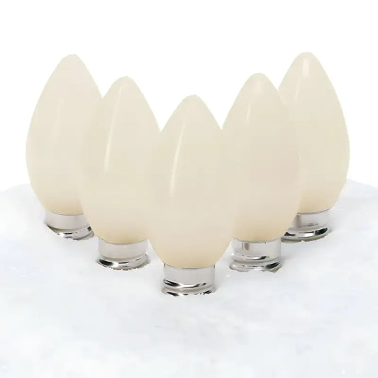 C7 Warm White Smooth ProCore LED Christmas Light Bulbs - Christmas Lights