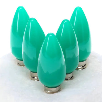 C9 Green Smooth ProCore LED Christmas Light Bulbs - Christmas Lights
