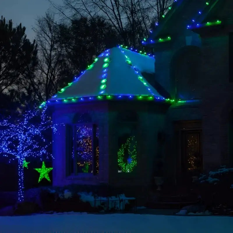 C9 Incandescent Christmas Light Bulbs Blue Transparent Pack of 25 - Christmas Lights